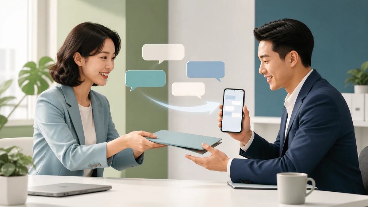 Marketing bàn giao ngữ cảnh hội thoại Zalo cho nhân viên sales trong văn phòng SME