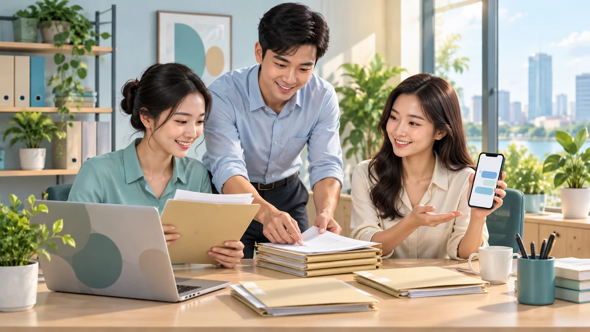 Đội ngũ SME chuẩn bị tài liệu sản phẩm trước khi gửi khách hàng qua Zalo