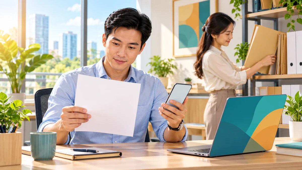 Nhân viên SME xác nhận thông tin xuất hóa đơn qua Zalo