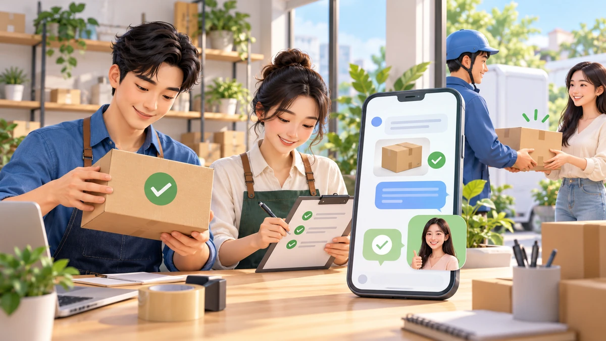Nhân viên SME xác nhận khách đã nhận hàng qua Zalo